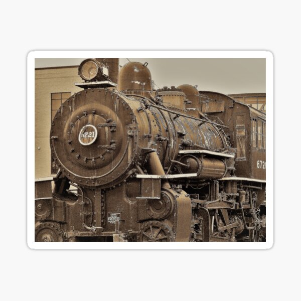 Old Fashioned Steam Engine Sticker