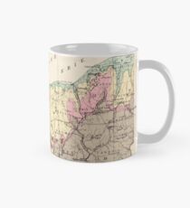 Taza clásica Mapa geológico de la vendimia de Ohio (1872)