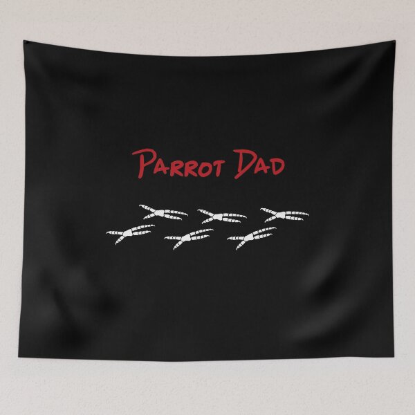 Item preview, Parrot Dad with Footprints   designed and sold by einsteinparrot.