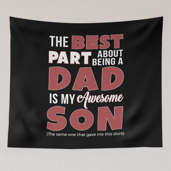 Item preview, Best Part About Being Dad Is My Son Gave Me This Shirt Funny Papa designed and sold by KNUXX Shop.