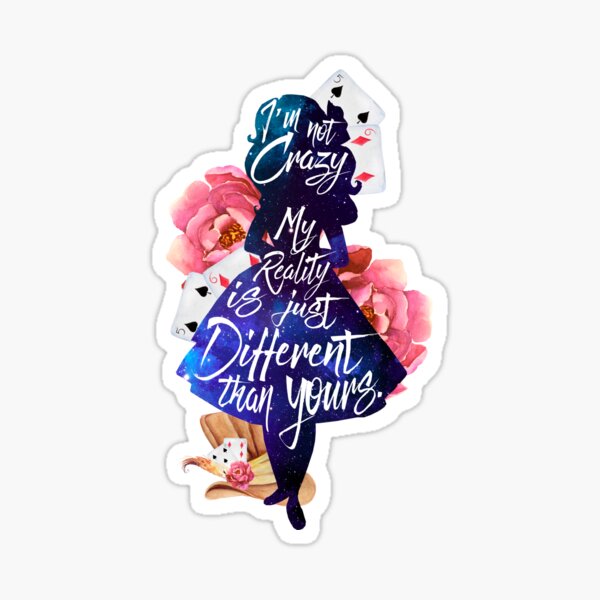 Singing Flowers Wonderland Teacup Sticker/ Alice in Wonderland Laptop  Stickers/ Disney Tea Cup Water Bottle Decal Decor Sticker 