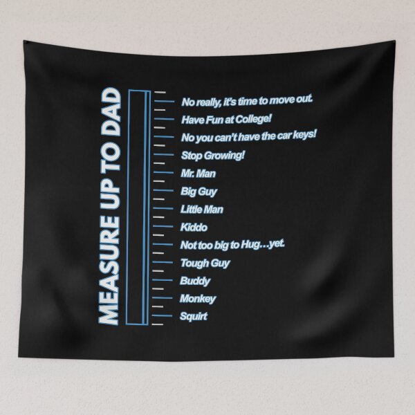 Item preview, Measure Up to Dad Son Cute Kid's Growth Chart designed and sold by KNUXX Shop.