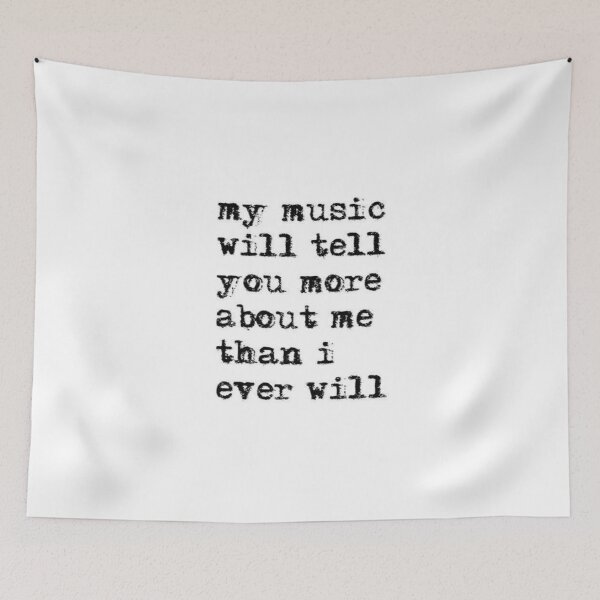 Item preview, My Music Will Tell You More... designed and sold by DoodleDashCollective.