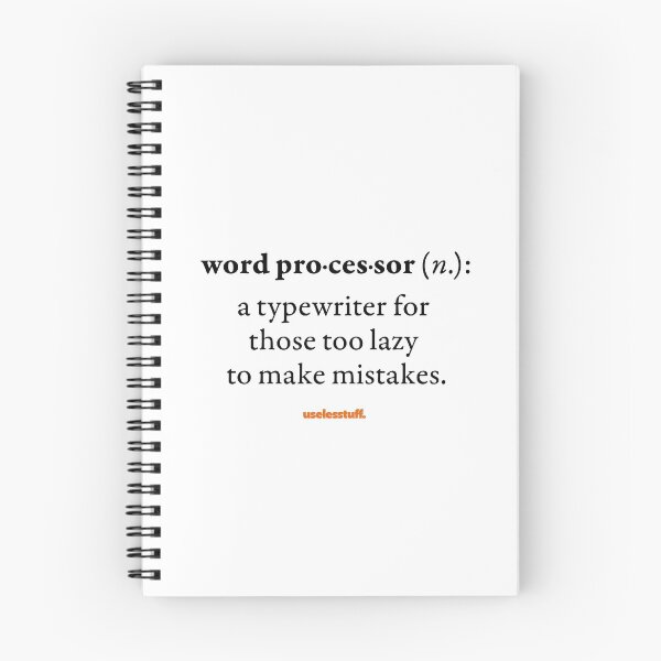 Item preview, 16685-01-BLT – Uselesstuff® Dictionary – Word Processor – Perfect (Black) designed and sold by Uselesstuff.