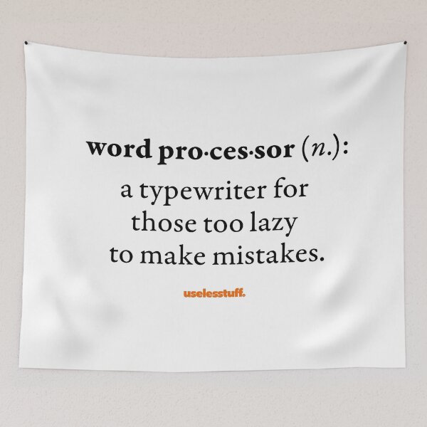 Item preview, 16685-01-BLT – Uselesstuff® Dictionary – Word Processor – Perfect (Black) designed and sold by Uselesstuff.