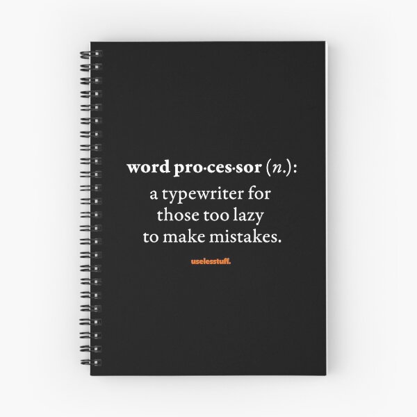 Item preview, 16685-01-BDK – Uselesstuff® Dictionary – Word Processor – Perfect (White) designed and sold by Uselesstuff.