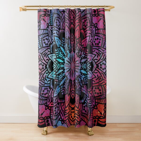 Mandala Yoga Sunset / Spiritual Yoga Meditation Hippie Mandala Shower Curtain