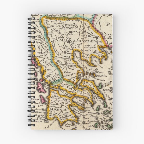 Item preview, Vintage Map of Greece (1736) designed and sold by BravuraMedia.