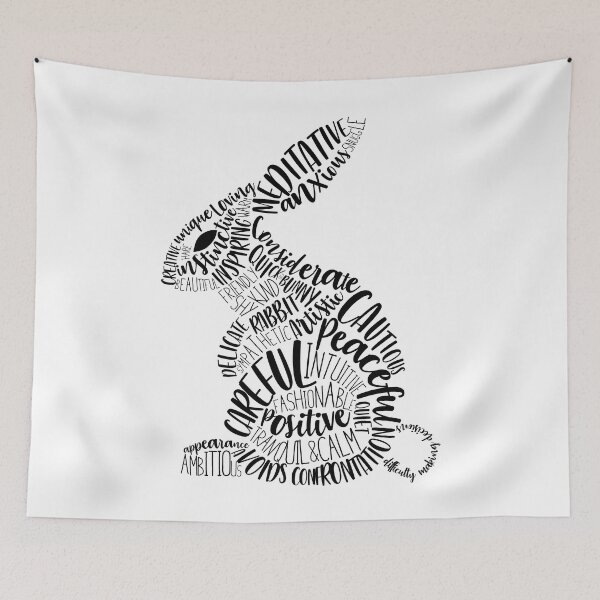 Item preview, Black Rabbit Spirit Animal designed and sold by kjeppson.