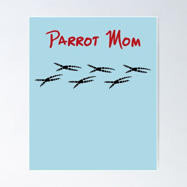 Item preview, Parrot Mom with Footprints   designed and sold by einsteinparrot.