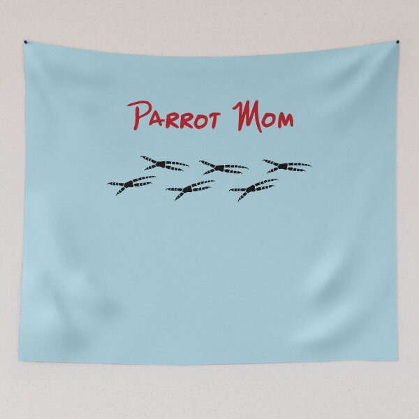 Item preview, Parrot Mom with Footprints   designed and sold by einsteinparrot.
