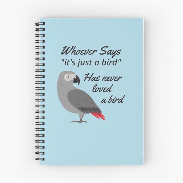 Item preview, Just A Bird - African Grey Parrot    designed and sold by einsteinparrot.