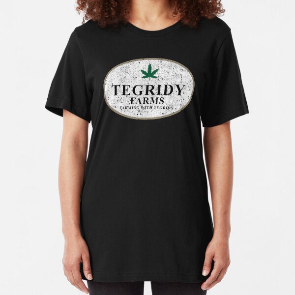 Tegridy Farms - Farming With Tegridy Slim Fit T-Shirt