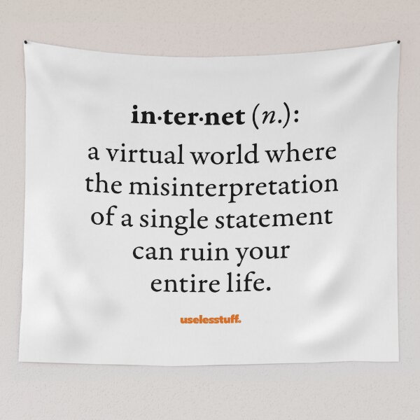 Item preview, 16686-01-BLT - Diccionario Uselesstuff® - Internet - Malinterpretar (Negro) designed and sold by Uselesstuff.