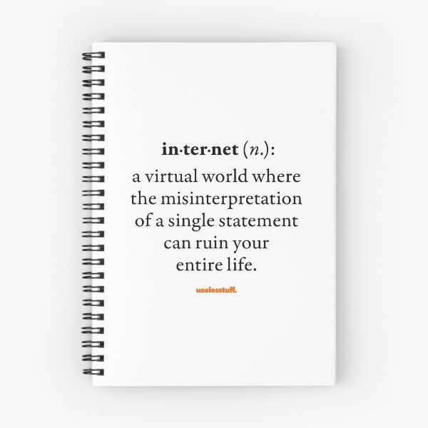 Item preview, 16686-01-BLT - Diccionario Uselesstuff® - Internet - Malinterpretar (Negro) designed and sold by Uselesstuff.