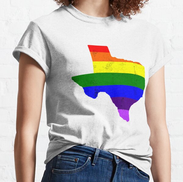 DALLAS Texas Gay Pride TX Proud TX Homos queer cowboy love T-Shirt