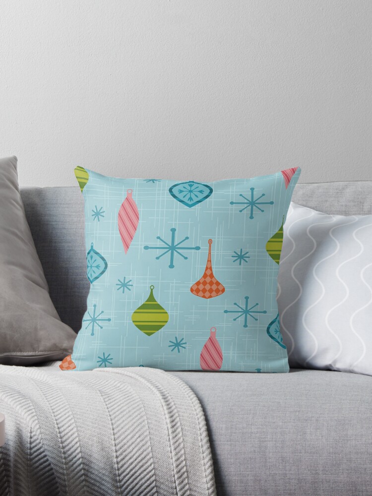 Mid Century Modern Christmas Pillow Gift, Wishing You A Blast Of Joy T –  Mid Century Modern Gal