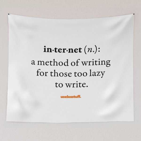Item preview, 16686-02-BLT – Uselesstuff® Dictionary – Internet – Write (Black) designed and sold by Uselesstuff.