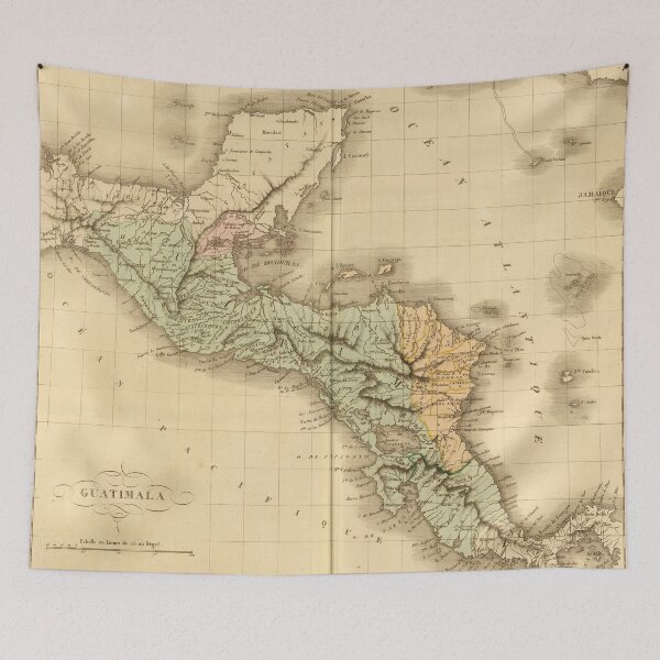 Item preview, Vintage Map of Guatemala (1825) designed and sold by BravuraMedia.