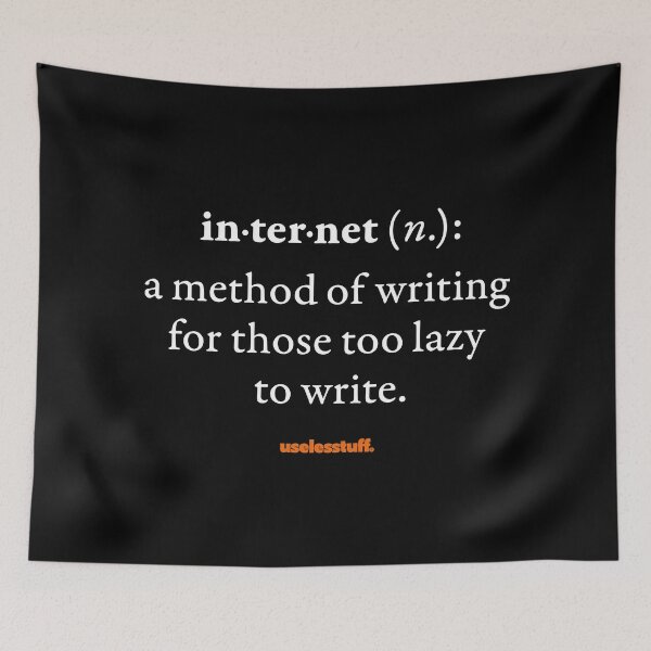 Item preview, 16686-02-BDK – Uselesstuff® Dictionary – Internet – Write (White) designed and sold by Uselesstuff.