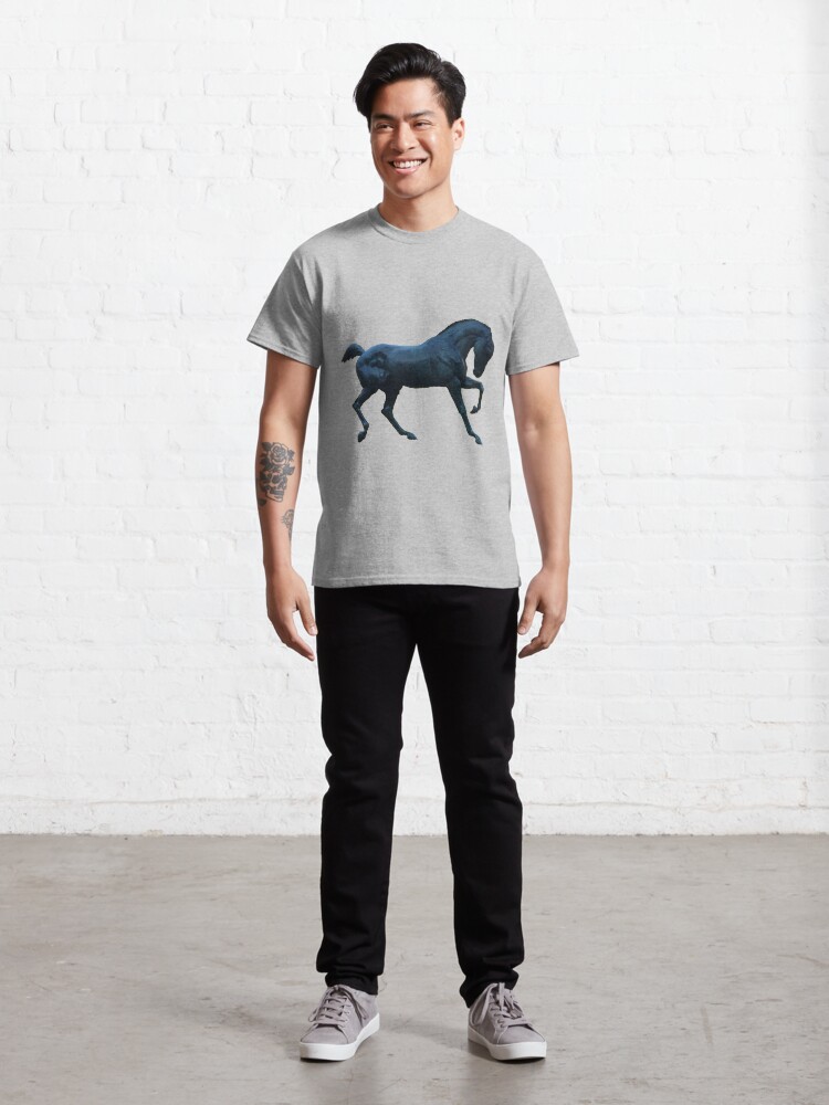 Thumbnail 3 of 7, Classic T-Shirt, Black Horse designed and sold by roggcar.