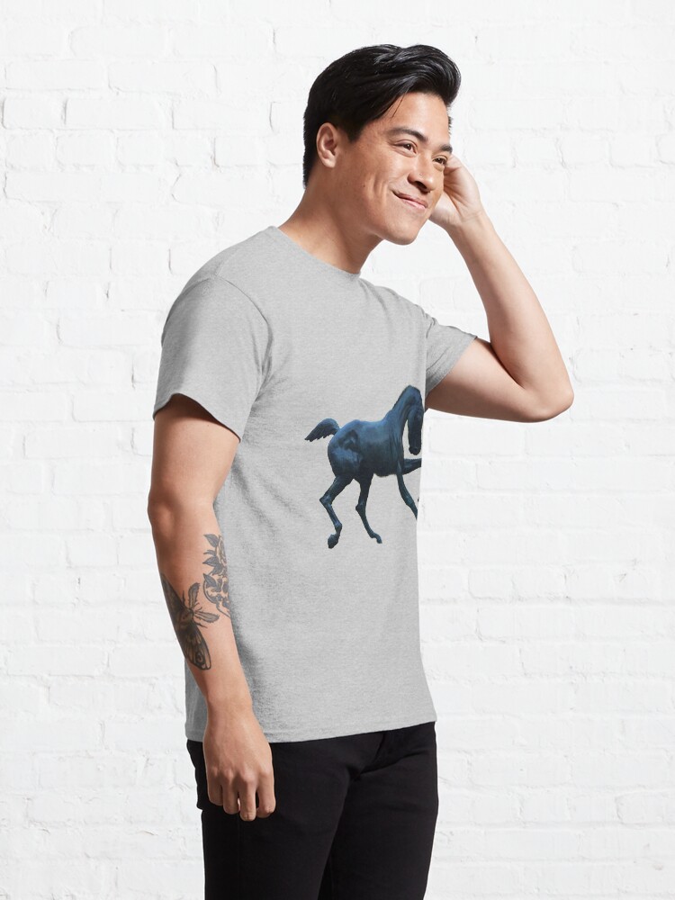 Thumbnail 5 of 7, Classic T-Shirt, Black Horse designed and sold by roggcar.