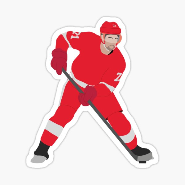 Detroit Red Wings Mascot with Jersey Precision Cut Decal / Sticker