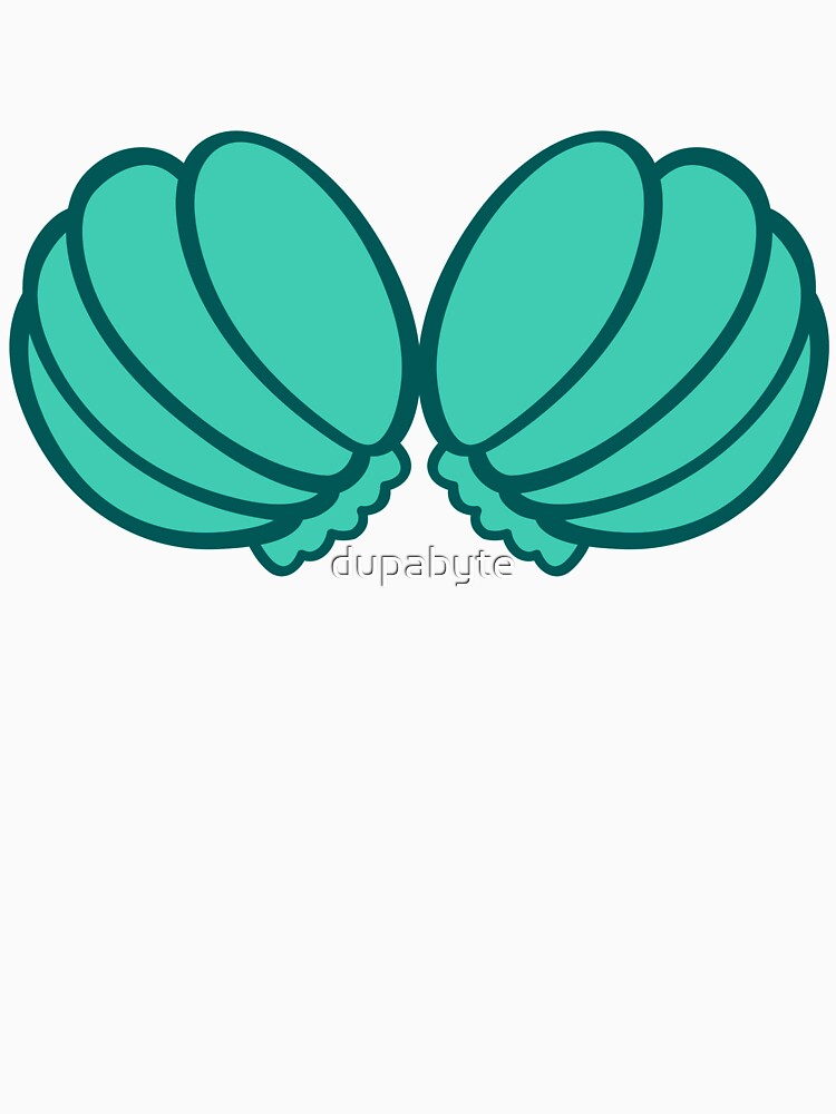 Green Big Seashell Bra by dupabyte