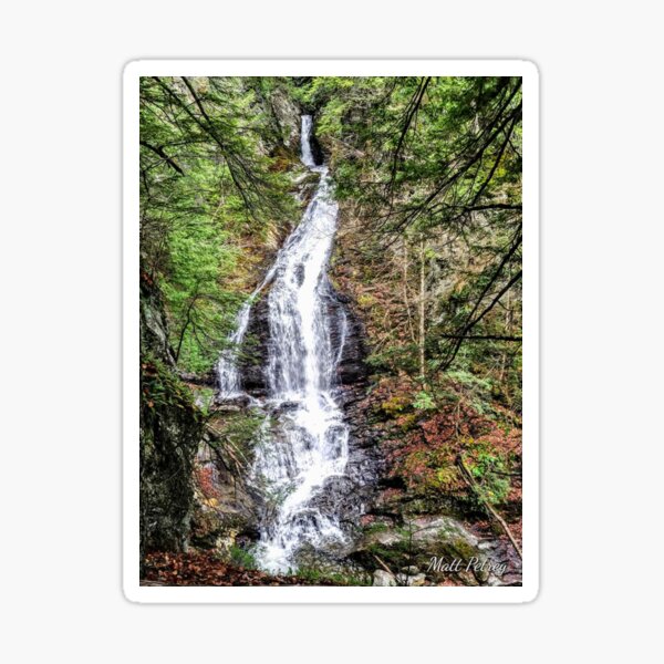 moss glen falls waterfall Sticker