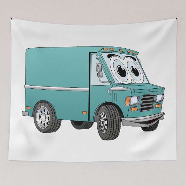 Item preview, Aqua Mini Van Cartoon designed and sold by Scott Hayes.