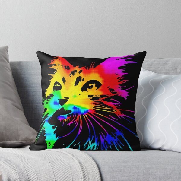 Item preview, Tie dye cat, Rainbow cat, feline the purride designed and sold by Chardo55.