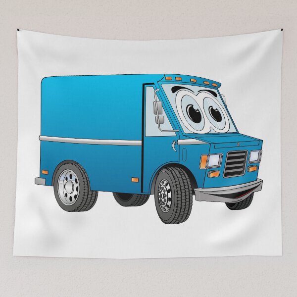 Item preview, Blue Mini Van Cartoon designed and sold by Scott Hayes.