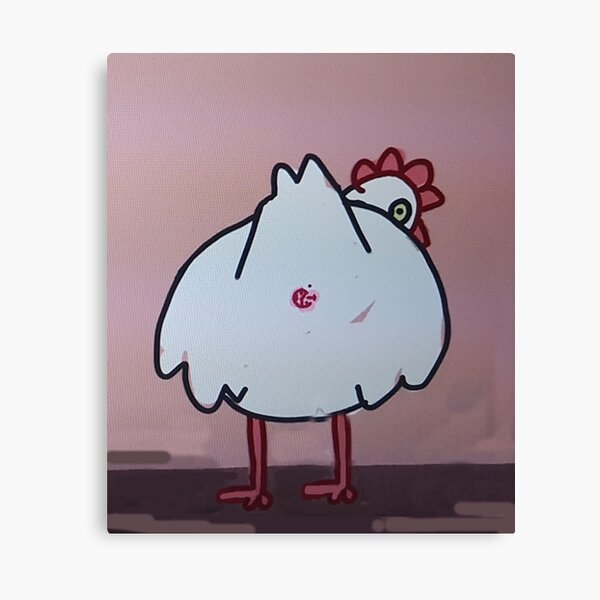 chicken butt Canvas Print