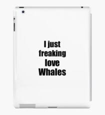 Whales Lover Funny Gift Idea Animal Love iPad-Hülle & Klebefolie