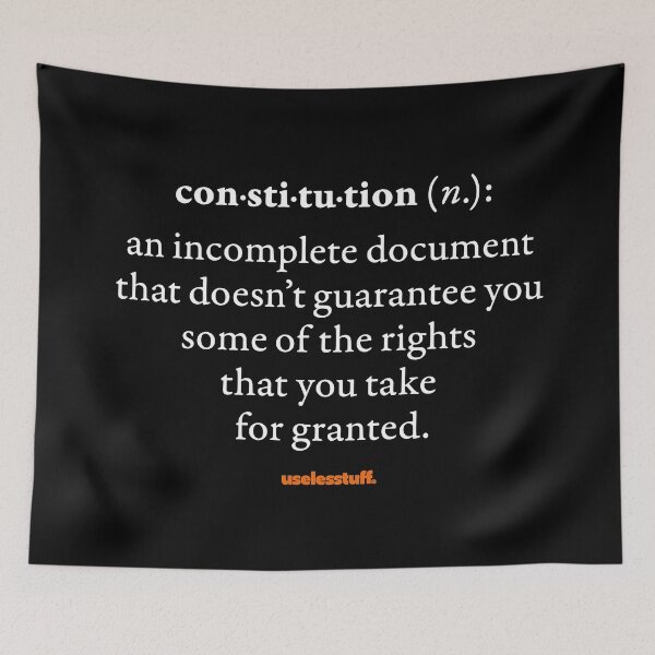 Item preview, 16687-01-BDK – Uselesstuff® Dictionary – Constitution – Incomplete (White) designed and sold by Uselesstuff.