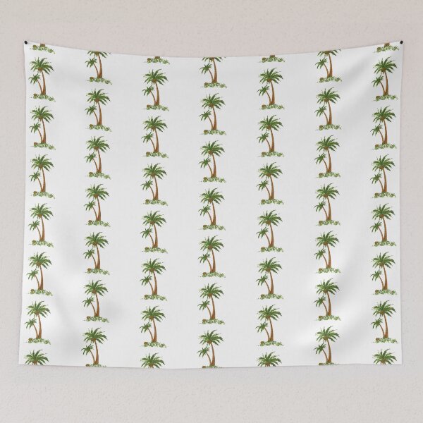 Item preview, Twin palm trees designed and sold by dodgerfl.