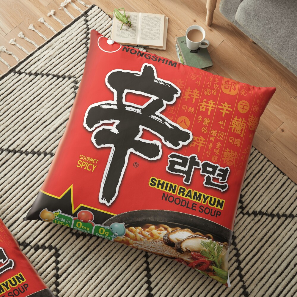 Nongshim Shin Ramyun (Spicy) Floor Pillow