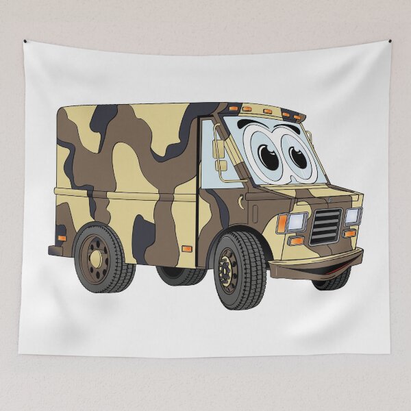 Item preview, Military Sand Mini Van Cartoon designed and sold by Scott Hayes.