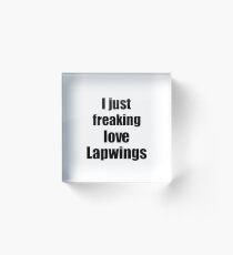 Lapwings Lover Funny Gift Idea Animal Love Acrylic Block
