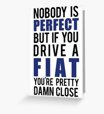 Fiat Owners Greeting Card