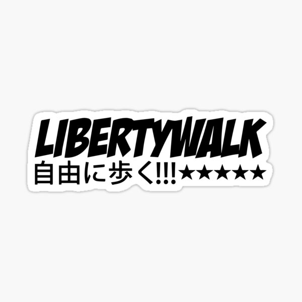 Liberty Walk Logo with Japanese Characters Sticker for Sale by Too Sweet