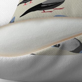 Alternate view of Design 33 - The Pigeons Throw Pillow