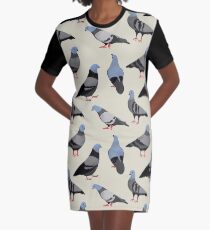 Design 33 - The Pigeons Graphic T-Shirt Dress