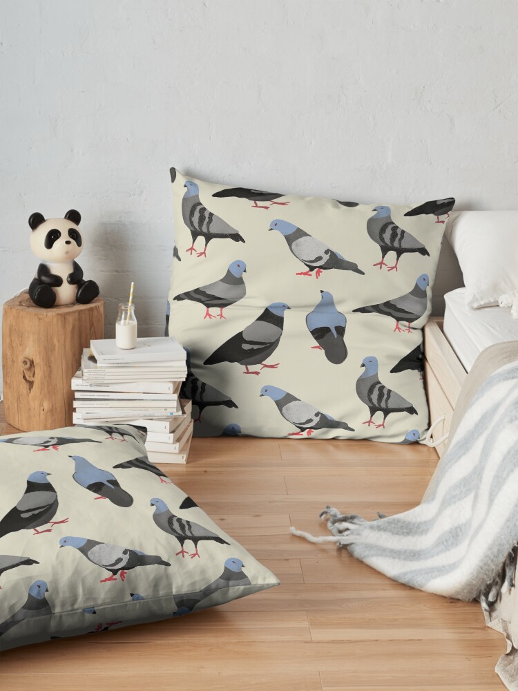 Alternate view of Design 33 - The Pigeons Floor Pillow