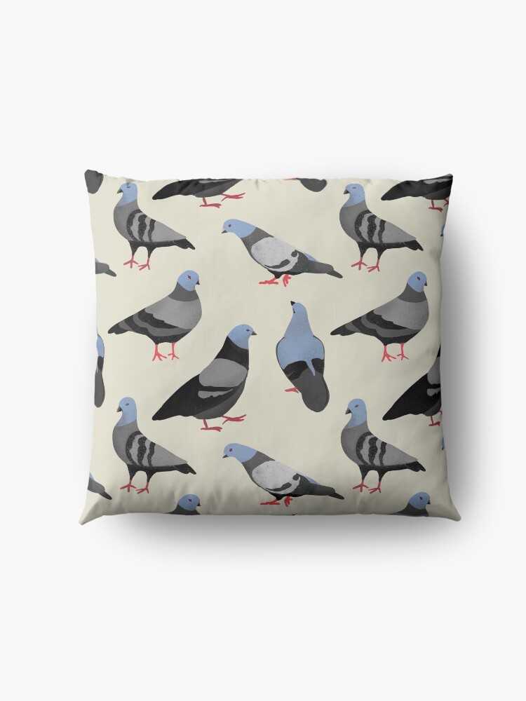 Alternate view of Design 33 - The Pigeons Floor Pillow