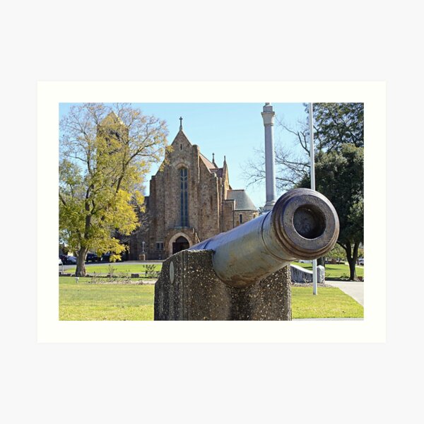 Guarding the church Art Print