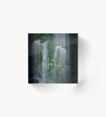 Falls at the Ottway's by Lorraine McCarthy Acrylic Block
