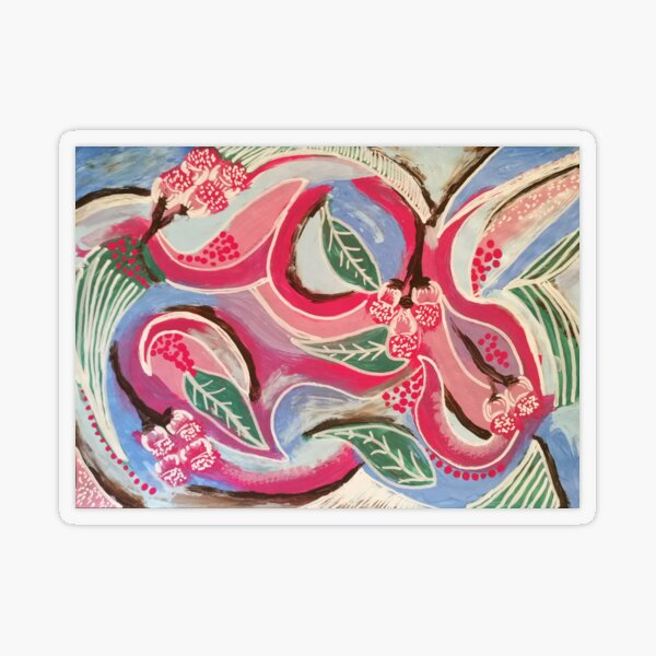 Gum Blossom Transparent Sticker