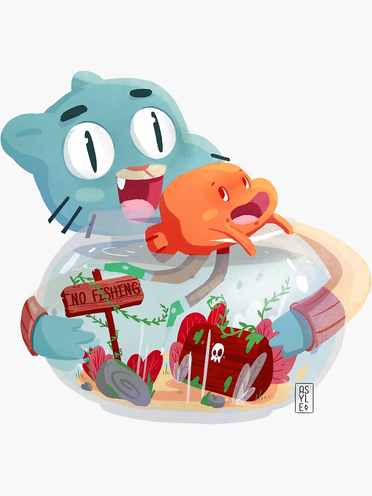 Gumball & Darwin by asyleart