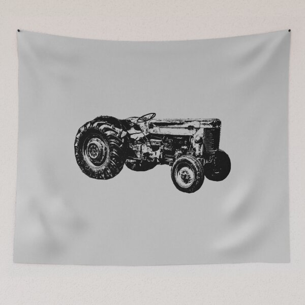 Item preview, Farm tractor black gift idea designed and sold by RetroFuchs.